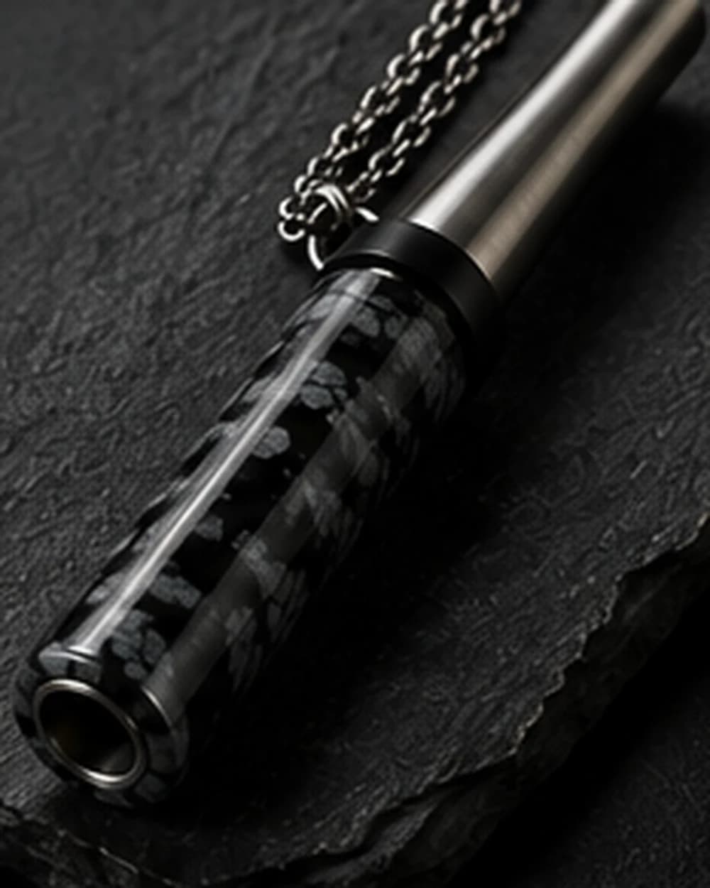 Nocturne — obsidian hookah mouthpiece