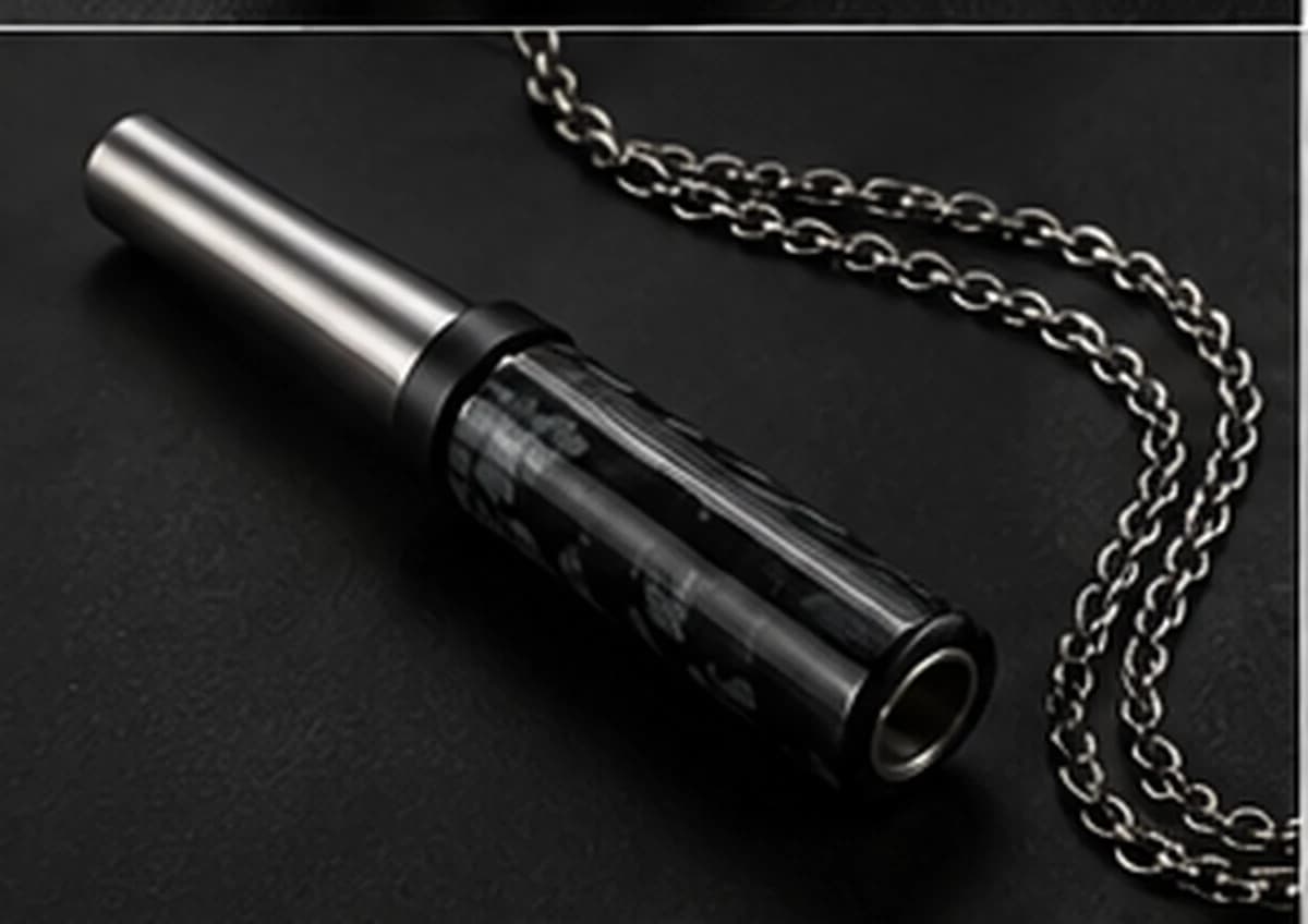 Nocturne obsidian hookah mouthpiece, view 3